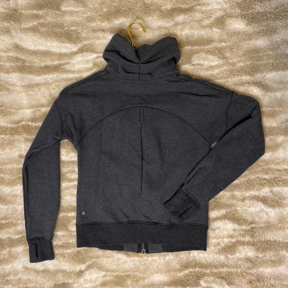 Lululemon Gray Mock Neck Zip Up - Picture 2 of 2